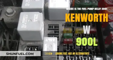 Locating the Fuel Pump Relay in a 2001 Kenworth W900L