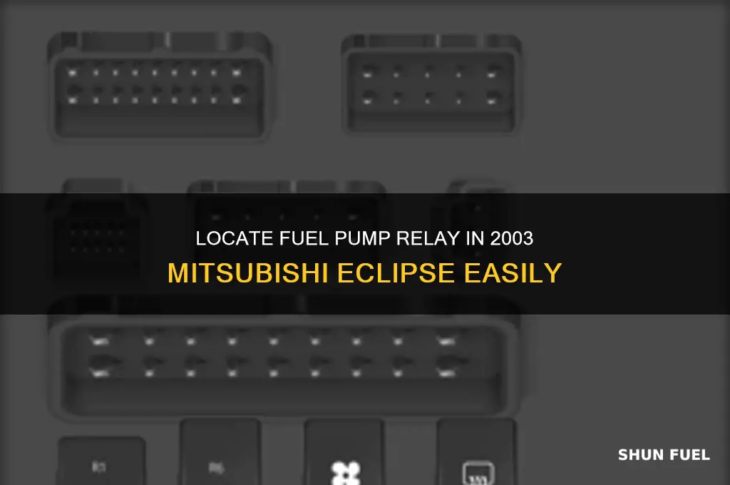 where is the fuel pump relay 2003 mitsubishi eclipse