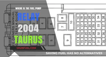 Locate the Fuel Pump Relay in Your 2004 Ford Taurus