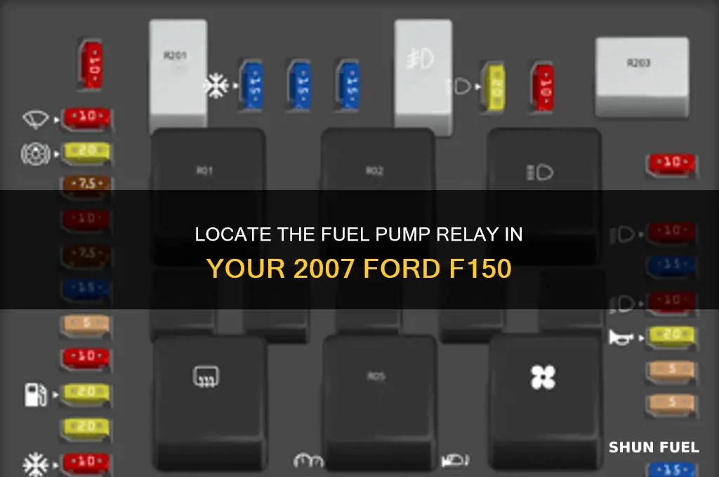 where is the fuel pump relay 2007 f150