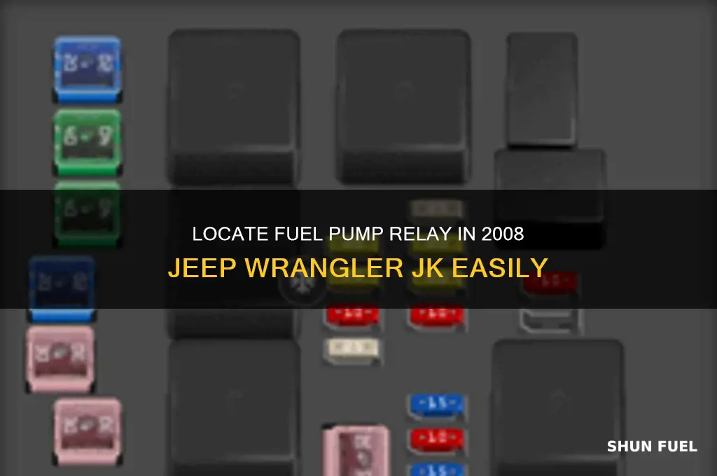 where is the fuel pump relay 2008 wrangler jk
