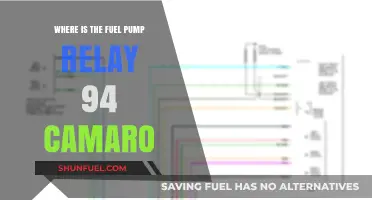 Locating the Fuel Pump Relay in a 1994 Camaro