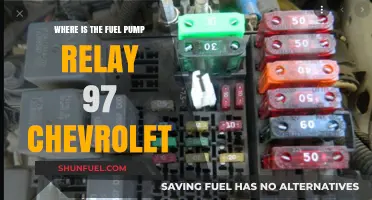 Locating the Fuel Pump Relay in a 1997 Chevrolet
