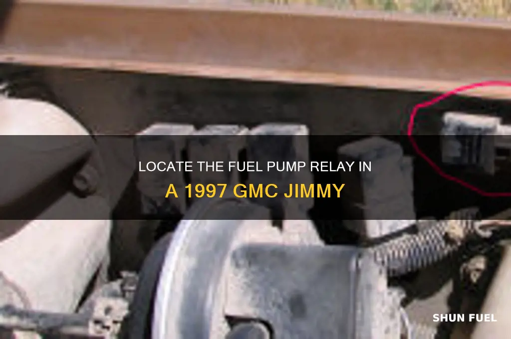 where is the fuel pump relay 97 gmc jimmy