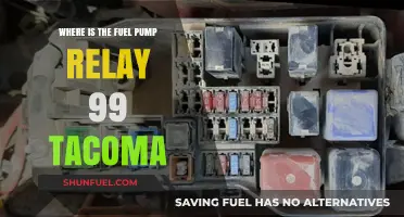 Locating the Fuel Pump Relay in a 1999 Toyota Tacoma
