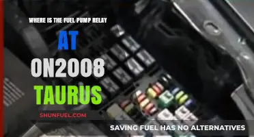 Locate the Fuel Pump Relay in a 2008 Ford Taurus