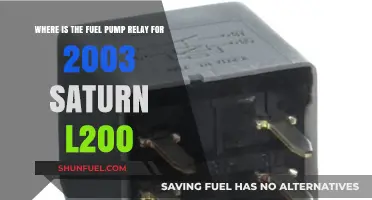 Locate the 2003 Saturn L200 Fuel Pump Relay Easily