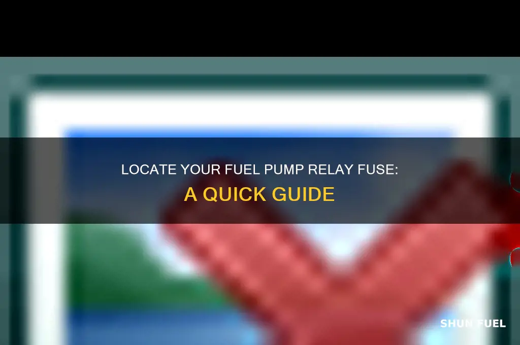 where is the fuel pump relay fuse located