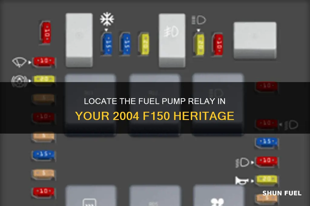 where is the fuel pump relay in 2004 f150 heritage