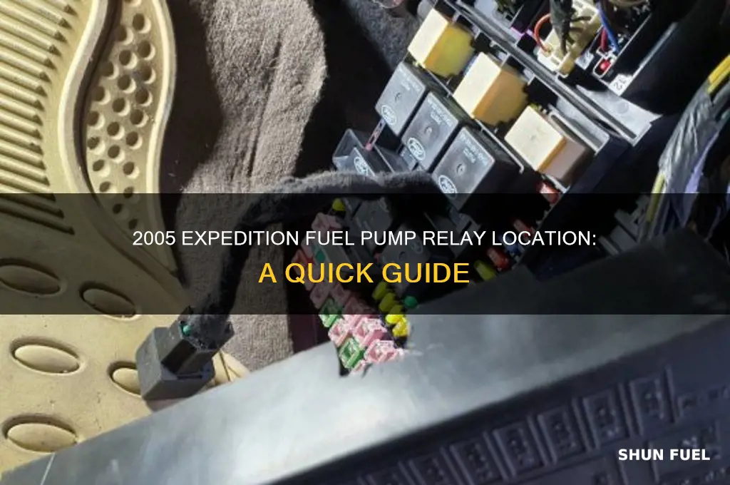 where is the fuel pump relay located 2005 expidition