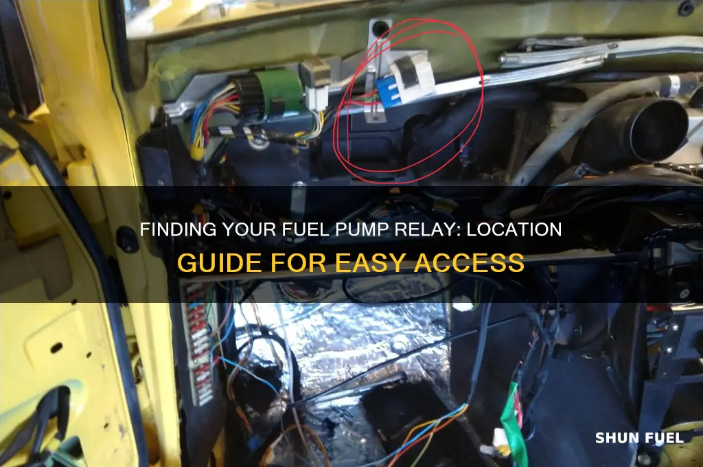 where is the fuel pump relay located at