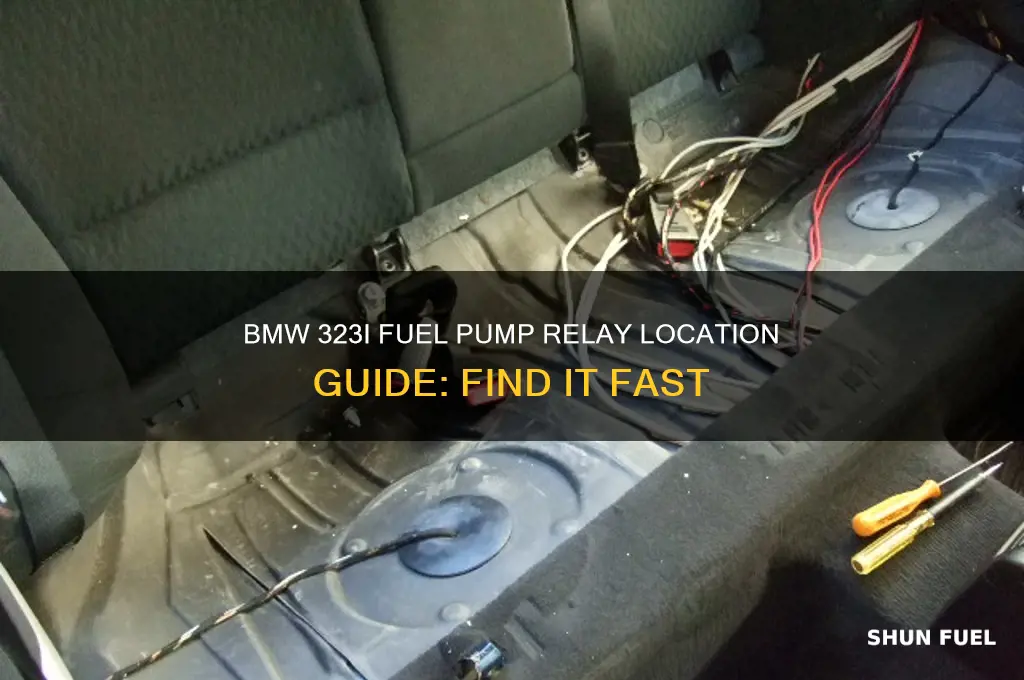 where is the fuel pump relay located bmw 323i
