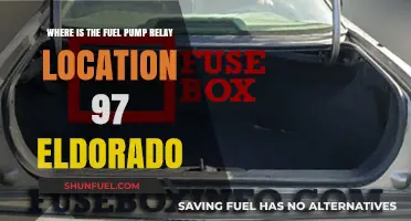 Finding the Fuel Pump Relay in a 1997 Eldorado