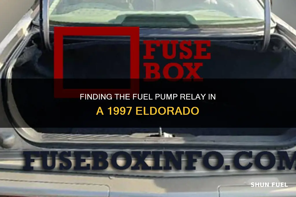where is the fuel pump relay location 97 eldorado
