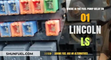 Locating the Fuel Pump Relay in a 2001 Lincoln LS
