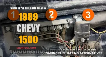 Locating the Fuel Pump Relay on a 1989 Chevy 1500