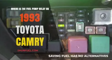 Locating the Fuel Pump Relay in a 1993 Toyota Camry