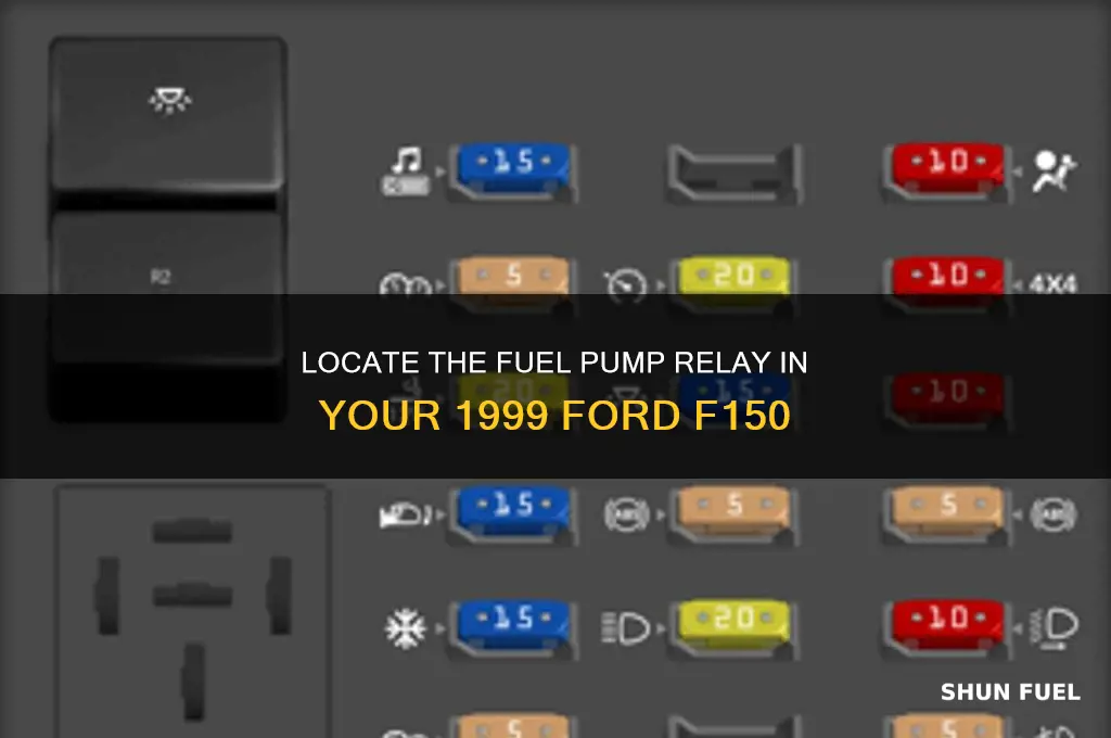 where is the fuel pump relay on 1999 ford f150