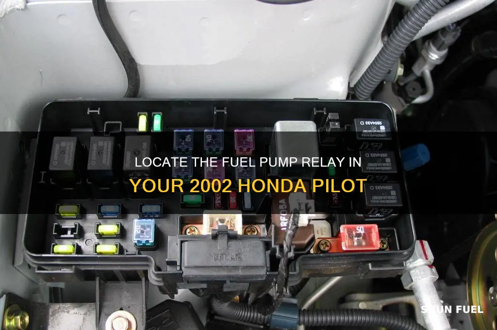 where is the fuel pump relay on 2002 honda pilot
