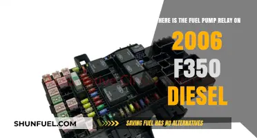 Locating the Fuel Pump Relay in 2006 F350 Diesel