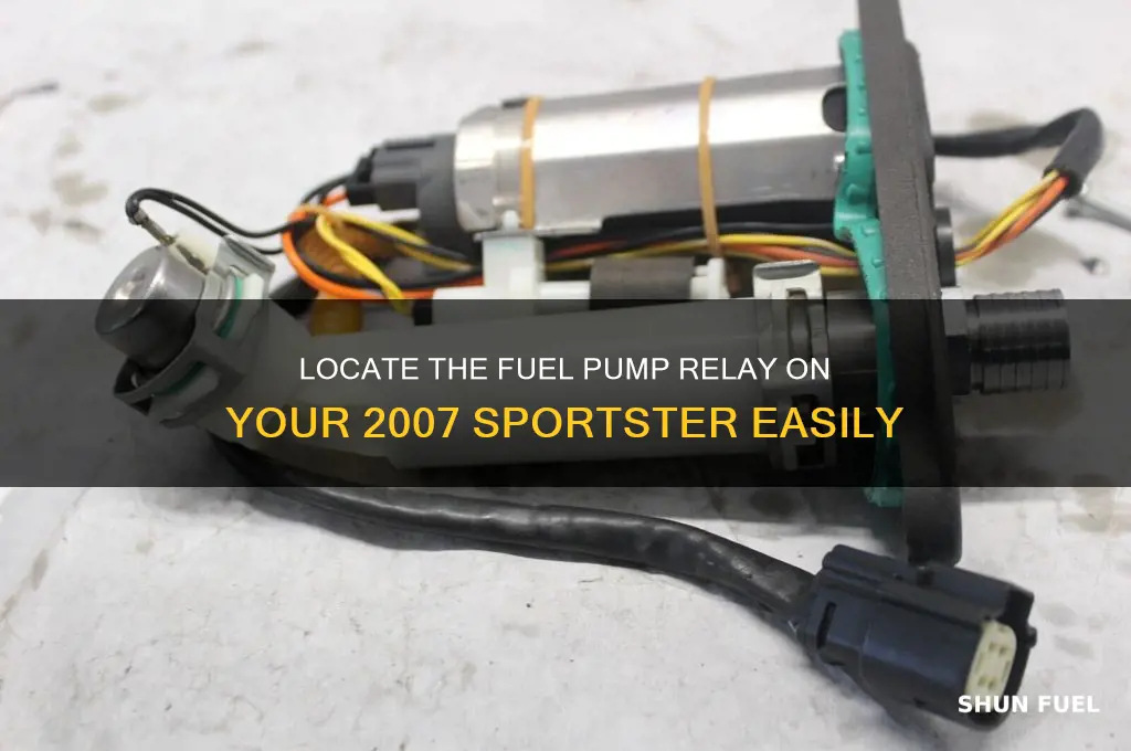where is the fuel pump relay on 2007 sportster