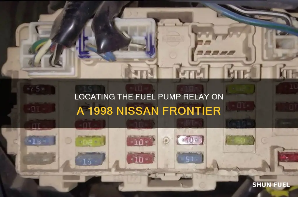 where is the fuel pump relay on 98 nizzan frontier
