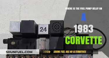 Locating the Fuel Pump Relay in a 1983 Corvette
