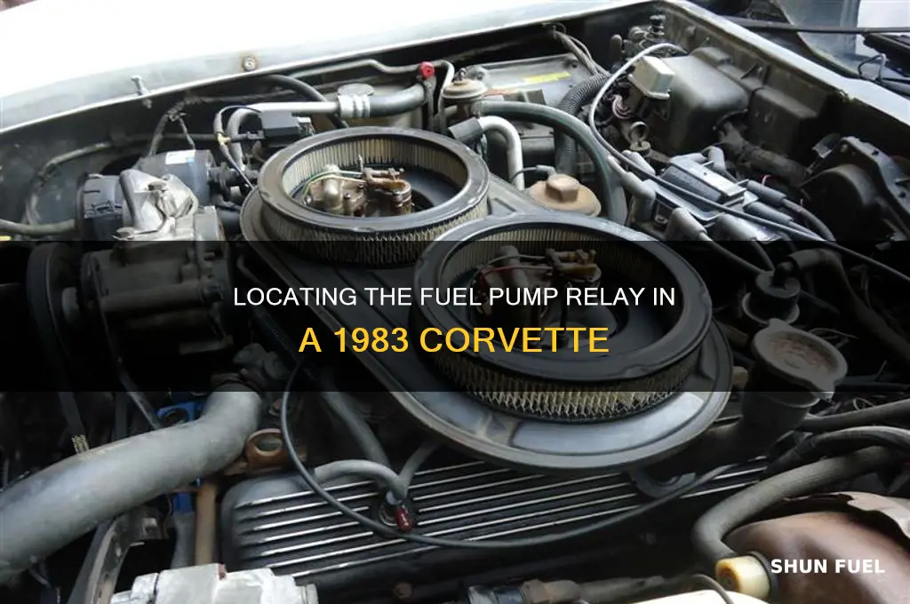 where is the fuel pump relay on a 1983 corvette