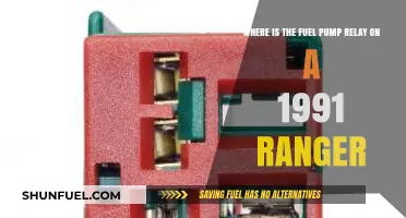 Locating the Fuel Pump Relay in a 1991 Ford Ranger