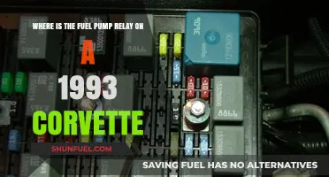 Locating the Fuel Pump Relay in a 1993 Corvette