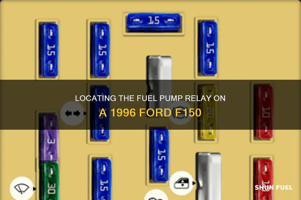where is the fuel pump relay on a 1996 f150