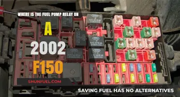 Locating the Fuel Pump Relay in a 2002 Ford F150