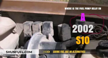 Locating the Fuel Pump Relay in a 2002 S10 Truck