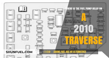 Locating the Fuel Pump Relay in a 2010 Traverse