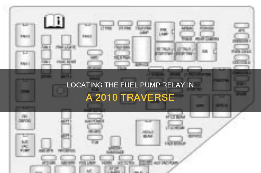 where is the fuel pump relay on a 2010 traverse