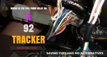 Locating the Fuel Pump Relay in a 1992 Tracker