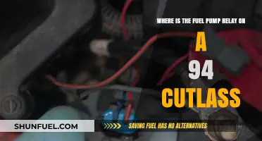 Locating the Fuel Pump Relay in a 1994 Cutlass Supreme