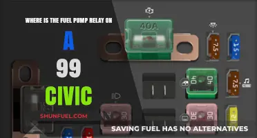 Locating the Fuel Pump Relay in a 1999 Honda Civic
