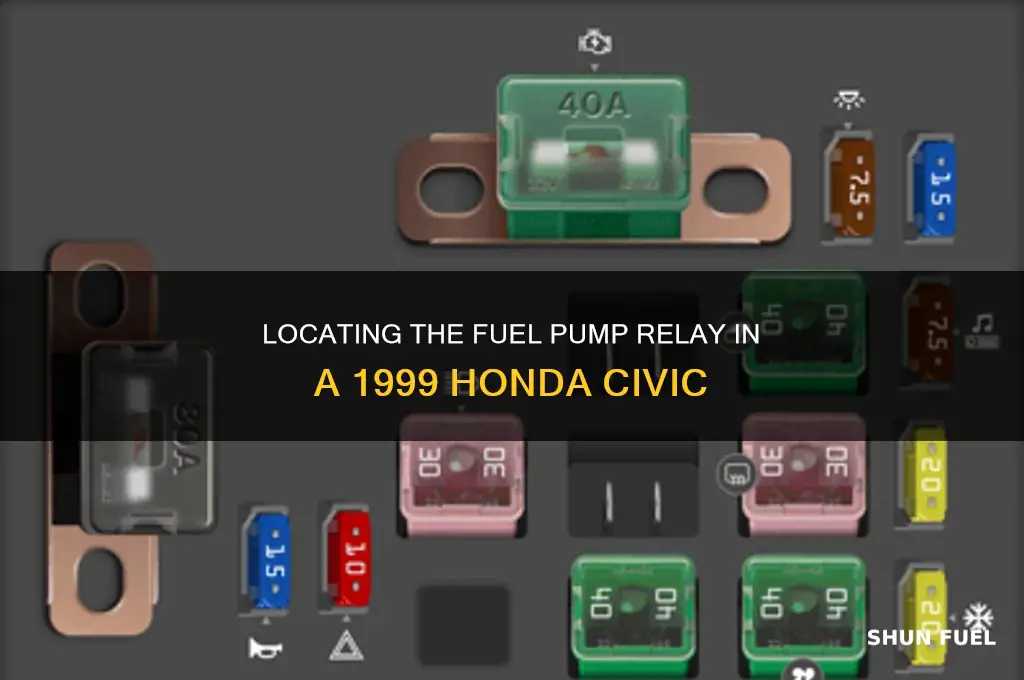 where is the fuel pump relay on a 99 civic
