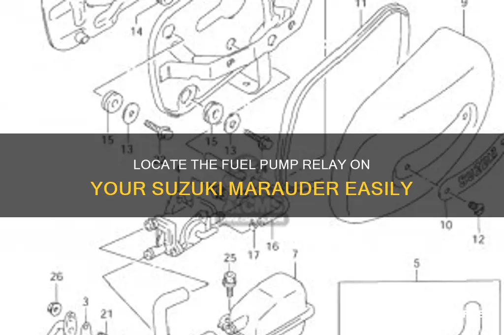 where is the fuel pump relay on a suzuki marauder