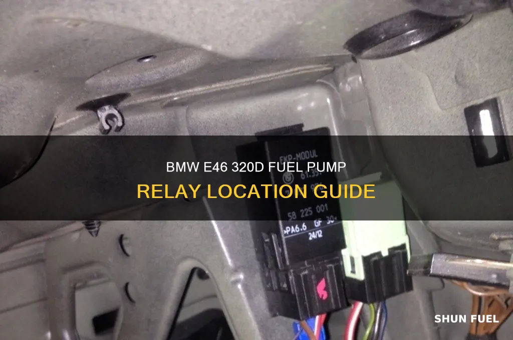 where is the fuel pump relay on bmw e46 320d