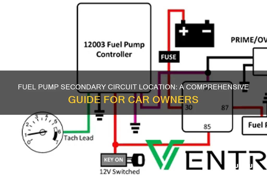 where is the fuel pump secondary circuit located