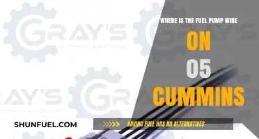 Locating the Fuel Pump Wire on a 2005 Cummins Diesel