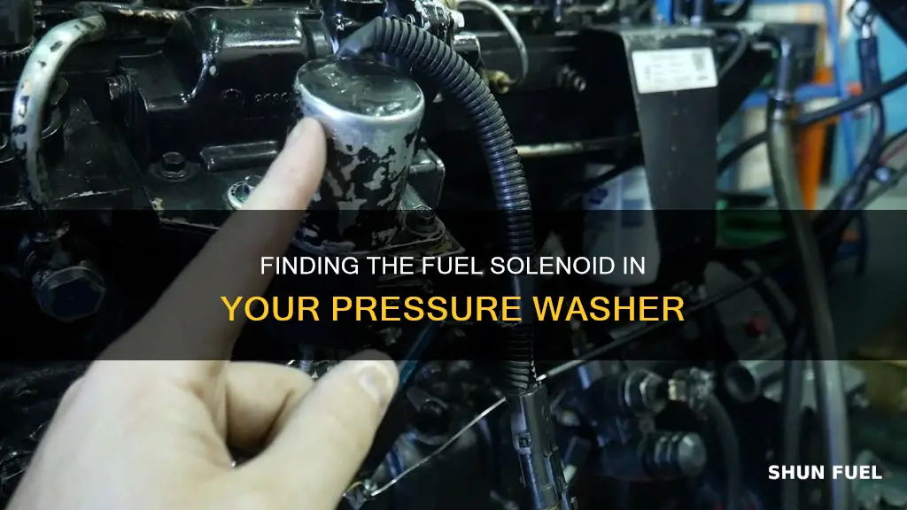 where is the fuel solenoid on pressure washer