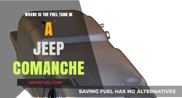 Jeep Comanche: Fuel Tank Location and Capacity