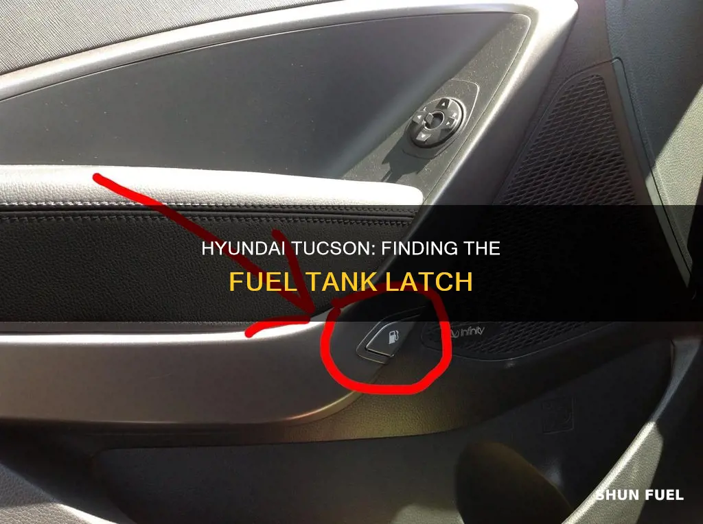 where is the fuel tank latch on a hyundai tucson