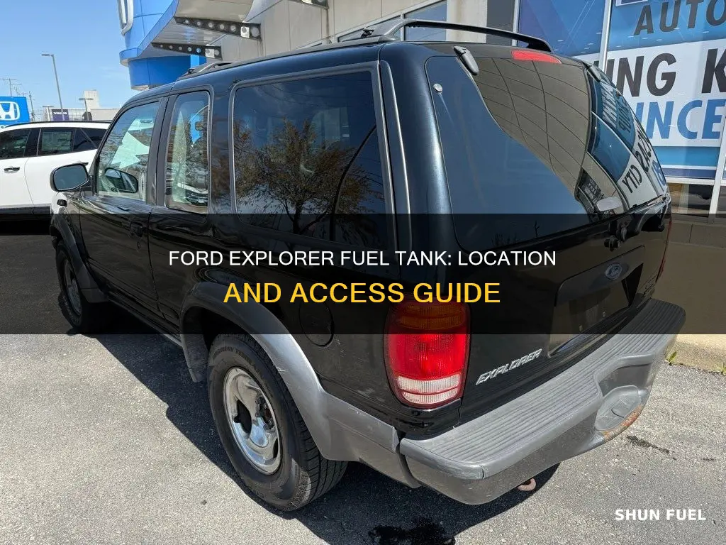 where is the fuel tank on a 1998 for explorer