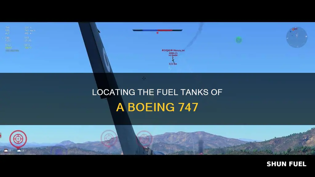 where is the fuel tank on a 747