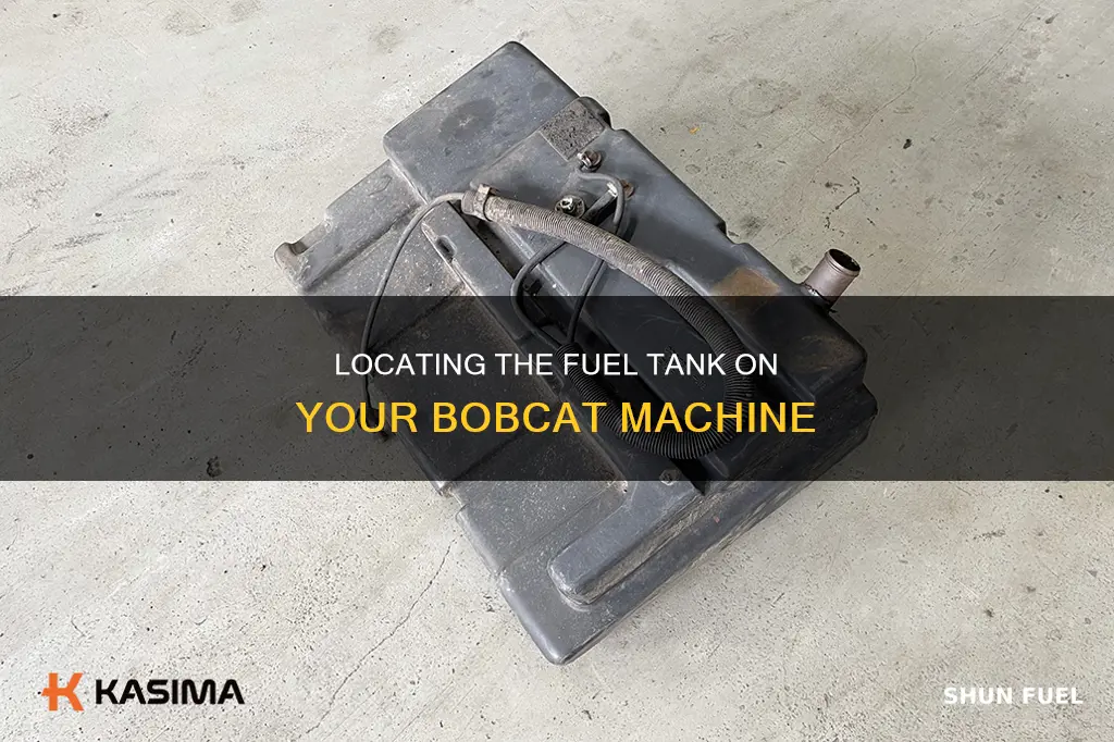 where is the fuel tank on a bobcat