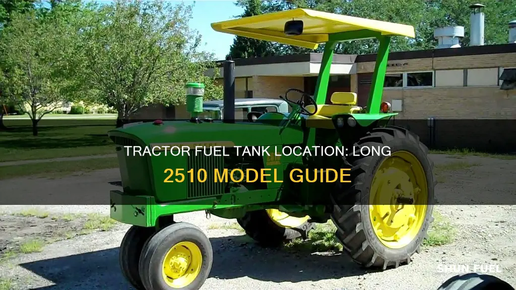 where is the fuel tank on a long tractor 2510